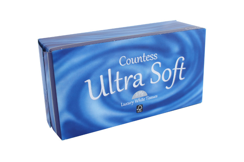 Countess Luxury 3ply facial tissues, John Dale Ltd