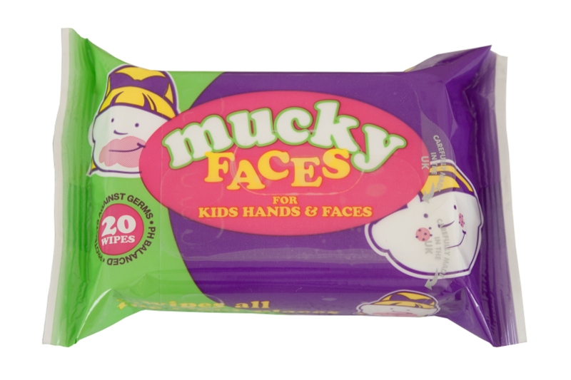 Mucky Faces and hands Baby and Toddler Wet Wipes, John Dale Ltd